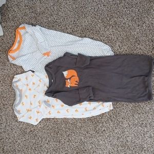 Baby sleepsacks, fox, 0-6 mo.